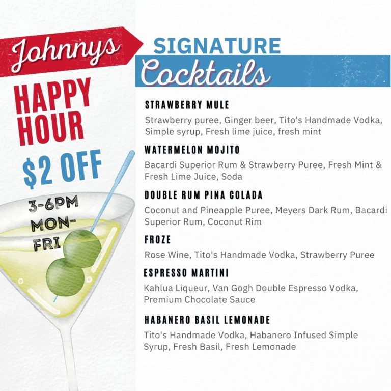 Johnny's - Happy Hour (Thursday)